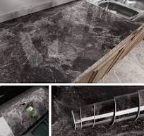 Papel tapiz de mármol autoadhesivo para encimeras de cocina y baño