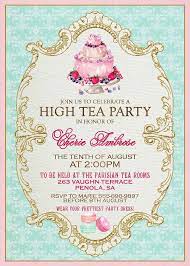 Pin By Stellie Greyling On Party Ideas High Tea Invitations Tea Party Bridal Shower Tea Party Invitations