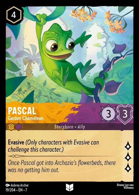 Pascal - Garden Chameleon 19/204 » Disney Lorcana Card Details + Review »  Lorcana Player