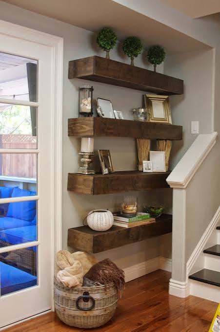 Simple DIY: Floating Shelves Tutorial + Decor Ideas - Simply Organized