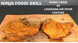 For most of the ninja's cooking functions heat is vented out the back of the unit. Ninja Foodi Grill Pork Chops Shake N Bake Vs Louisiana Air Fryer Coating Which Is Better Youtube