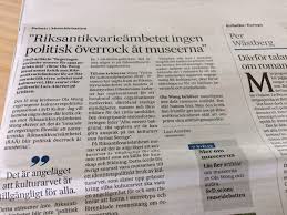 Tusentals människor protesterade i tyska städer på lördagen mot åtgärder avsedda att stoppa virusspridningen. Riksantikvarie Lars Amreus Svarar I Svenska Dagbladet Riksantikvarieambetet