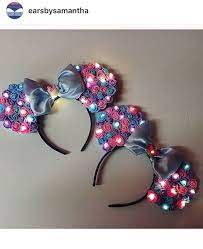 Diy Light Up Minnie Mouse Ears Disney Mickey Ears Disney Minnie Mouse Ears Diy Mickey Ears