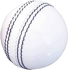 A cricket ball is a hard, solid ball used to play cricket. Amazon Com Annafi Leather White Cricket Ball A Grade Handstitched White 1 Sports Outdoors