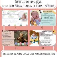 Kata kata atau ucapan dalam kartu aqiqah. Jual Kartu Ucapan Aqiqah Terbaru Lazada Co Id