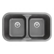 Builder's choice sinks 4 items. Karran Q350gr Q 350 32 3 8 X 19 Quartz Undermount Kitchen Sink Double Equal Bowls Grey