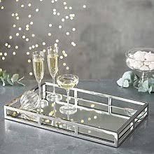 Koyal wholesale glass mirror square trays vanity set of 2, gold decorative mirrored trays for coffee table, bar cart, dresser, bathroom, perfume, makeup, wedding centerpieces. Mirrored Coffee Table Shop Online And Save Up To 50 Uk Lionshome
