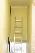 The front of the scaffold has no legs and lies on a higher step.the back of the scaffold has a 2x4 leg on each side and are braced so they don't splay or. The Easy Way To Paint Tall Stairwells