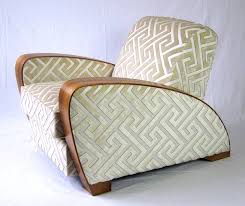 Pair Of Art Deco Lounge Chairs 1920s Andrew Martin Silk Fabric From A Unique Collection Of Antique And Moder Art Deco Chair Deco Furniture Art Deco Interior