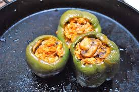 Buffalo Chicken Stuffed Peppers Ground Chicken Mushrooms Celery Buffalo Sauce And A Lit Paleo Chicken Recipes Paleo Chicken Recipes Easy Easy Paleo Chicken