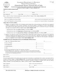 The form protects the seller in case the buyer does not register the vehicle or if they abandon it. Alabama Bill Of Sale Form Templates Fillable Printable Samples For Pdf Word Pdffiller