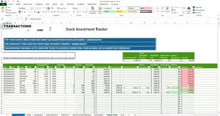 Stock Portfolio Tracker Excel Excel Templates