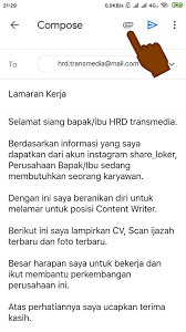 Berikut adalah salah satu contoh penempatan cv dan gambar dokumen yang baik dalam file word. Cara Melamar Kerja Lewat Email Yang Baik Dan Benar Masherul Com