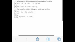 Zill chapter 12.1 problem 11e. Answered 2 Solve The Given Differential Bartleby