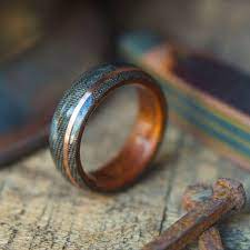 Probably One Of The Most Unique And Most Beautiful Mens Wedding Rings I Have Seen Bentwood Wedding Ring Cr Cool Wedding Rings Mens Wedding Rings Wedding Rings