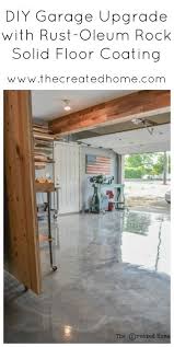 Diy Garage Upgrade With Rust Oleum Rock Solid Garage Floor Paint Garage Renovation Garage Makeover
