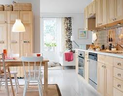 Our Adel Birch Doors With White Countertop Birch Kitchen Cabinets Ikea Kitchen Installation Wood Dining Room