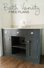 Simple Gray Bathroom Vanity Diy Bathroom Vanity Diy Bathroom Bath Vanities Diy