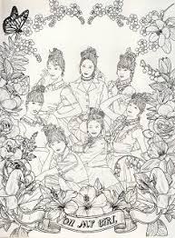 Kpop Scans Arin Oh My Girl Coloring Book Photocard Coloring Page Coloring Pages Coloring Books Arin Oh My Girl