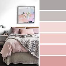 In the picture below, grey is paired with copper accessories, which. 11 Gorgeous Bedroom With Pink Accents Blush And Grey Color Scheme For Bedroom Bedroom Colors Bedroom Color Schemes Bedroom Colors Living Room Color Schemes