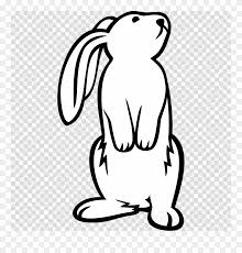 Lunch paper bag clipart black and white. Rabbit Standing Clipart Easter Bunny Rabbit Clip Art Bunny Black And White Png Download 1629294 Pinclipart