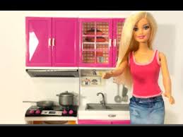 مطبخ باربى ألعاب بنات باربى المزعجة الحلقة 2 ألعاب الطبخ Barbie Kitchen Toy Set Cooking Youtube