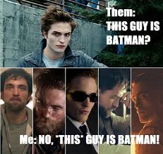 This picture is just weird and catches robert off guard. Robert Pattinson Is The Batman All The Best Memes About Him Film Daily