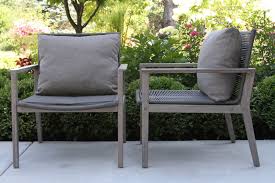 Gw44123 Rope Grey Wash Eucalyptus Lounge Chair With Pillow 2pk In 2020 Lounge Chair Outdoor Patio Chairs Outdoor Lounge