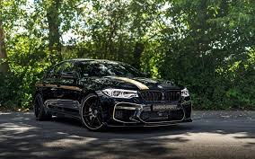 Download Wallpapers Bmw M5 2018 Manhart V8 Biturbo Black Sedan Tuning M5 New Black F90 Bmw M5 Bmw Bmw Cars