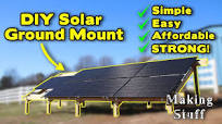 DIY Solar Panel Ground Mount - Easy & Affordable