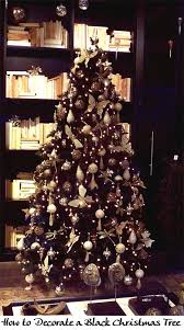How To Decorate A Black Christmas Tree Black Christmas Trees Black Christmas Tree Decorations Gold Christmas Decorations
