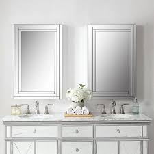 The vanity floats above the beige floor tiles, with twin sinks and twin mirrors. 51 Bathroom Mirrors To Complete Your Stylish Vanity Setup Free Autocad Blocks Drawings Download Center