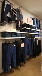 The Denim Wall Marks And Spencer Wisual Merchandising Denim Display Clothing Store Displays Visual Merchandising Fashion