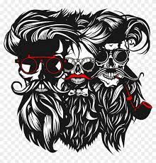 Dessin de tête de mort terminé. Tee Shirt Tete De Mort Hipster Crane Skull Barbu Hd Png Download 5000x5000 5182563 Pngfind