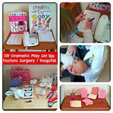 Diy Dramatic Play Set Up Doctors Surgery Hospital Dramatic Play Dramatic Play Centers Dramatic Play Preschool