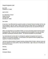 Appreciative Resignation Lettermple For Personal Reasons Very Friendly Examples Resignation Letter