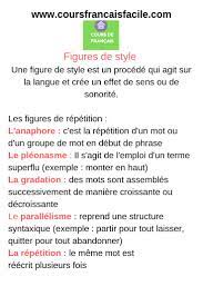 29 Meilleures Idees Sur Figures De Style Figure De Style Revision Francais Bac De Francais
