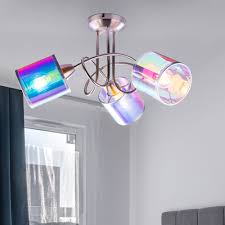 This star ceiling light fixture is a designer project, which will add some smooth, contemporary character to any space. Round Spotlight With Rainbow Colors Melanie