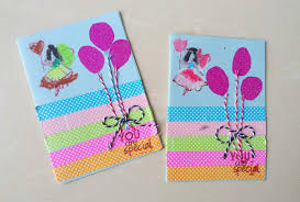 The kids and i love card making.as i have a rather pragmatic streak, i find that making cards for relatives and friends is a great way to have a creative session with the children and to have a good use for the resulting craft.we do keep a lot of artwork, but we can't keep everything. Life S Little Treasures Washi Tape Card Easy Card Kids Craft