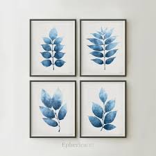Navy Blue White Wall Art Modern Farm House Prints Set Of 4 Etsy Dark Blue Walls Wall Printables Wall Decor Printables