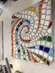 Spiral Wall Hanging Mosaic Art Mosaic Wall Art Mosaic Artwork