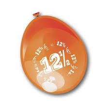 Ballonnen 12 5 Jaar Jubileum 8 Stuks Koper