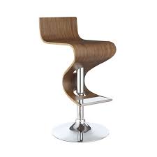 Aveline Solid Wood Adjustable Height Bar Stool Adjustable Bar Stools Contemporary Bar Stools Bar Stool Chairs