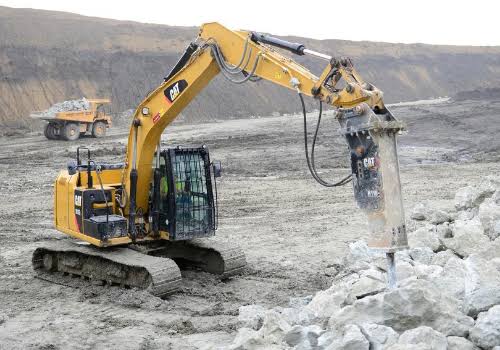 Rock breaker work