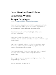 We did not find results for: Cara Memberikan Pidato Sambutan Walau Tanpa