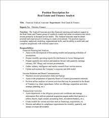 Corporate finance is mainly about merger and acquisitions. 9 Financial Analyst Job Description Templates Free Sample Example Format Download Free Premium Templates