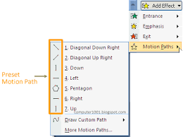 If you have classic menu, you can find it with you can use powerpoint 2007/2010/2013/2016 immediately and efficiently, and don't need any trainings or tutorials when upgrading to microsoft powerpoint 2007. Cara Menggunakan Efek Animasi Motion Paths Di Powerpoint 2007 Computer 1001