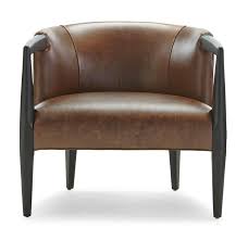Fleming Leather Chair Mitchell Gold Bob Williams Chair Leather Chair Vintage Chairs