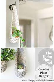 Indoor Plant Hanger Crochet Plant Pod Hanging Plant Holder Etsy Crochet Plant Hanger Crochet Plant Plant Hanger