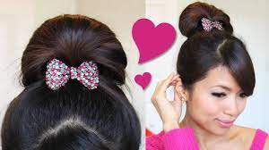 1 Minute Perfect Fan Bun Updo Hairstyle Hair Tutorial Hair Tutorial Bun Hairstyles For Long Hair Fan Bun